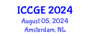 International Conference on Civil and Geological Engineering (ICCGE) August 05, 2024 - Amsterdam, Netherlands
