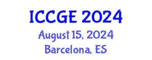 International Conference on Civil and Geological Engineering (ICCGE) August 15, 2024 - Barcelona, Spain