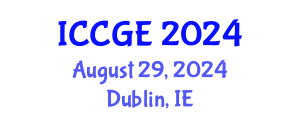 International Conference on Civil and Geological Engineering (ICCGE) August 29, 2024 - Dublin, Ireland