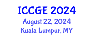 International Conference on Civil and Geological Engineering (ICCGE) August 22, 2024 - Kuala Lumpur, Malaysia