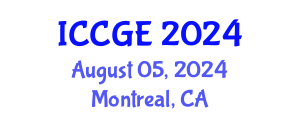 International Conference on Civil and Geological Engineering (ICCGE) August 05, 2024 - Montreal, Canada
