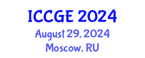 International Conference on Civil and Geological Engineering (ICCGE) August 29, 2024 - Moscow, Russia