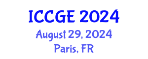 International Conference on Civil and Geological Engineering (ICCGE) August 29, 2024 - Paris, France