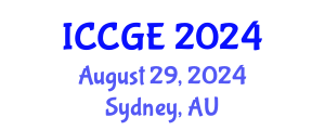 International Conference on Civil and Geological Engineering (ICCGE) August 29, 2024 - Sydney, Australia