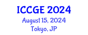 International Conference on Civil and Geological Engineering (ICCGE) August 15, 2024 - Tokyo, Japan