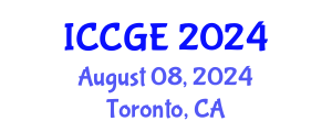 International Conference on Civil and Geological Engineering (ICCGE) August 08, 2024 - Toronto, Canada