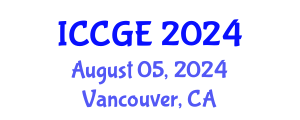 International Conference on Civil and Geological Engineering (ICCGE) August 05, 2024 - Vancouver, Canada