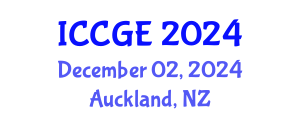 International Conference on Civil and Geological Engineering (ICCGE) December 02, 2024 - Auckland, New Zealand