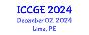 International Conference on Civil and Geological Engineering (ICCGE) December 02, 2024 - Lima, Peru