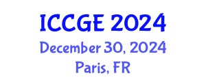 International Conference on Civil and Geological Engineering (ICCGE) December 30, 2024 - Paris, France