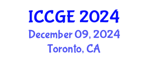 International Conference on Civil and Geological Engineering (ICCGE) December 09, 2024 - Toronto, Canada