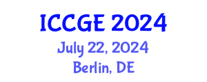 International Conference on Civil and Geological Engineering (ICCGE) July 22, 2024 - Berlin, Germany