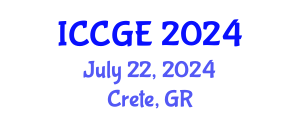 International Conference on Civil and Geological Engineering (ICCGE) July 22, 2024 - Crete, Greece