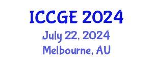 International Conference on Civil and Geological Engineering (ICCGE) July 22, 2024 - Melbourne, Australia
