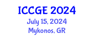 International Conference on Civil and Geological Engineering (ICCGE) July 15, 2024 - Mykonos, Greece