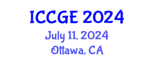 International Conference on Civil and Geological Engineering (ICCGE) July 11, 2024 - Ottawa, Canada