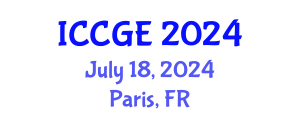 International Conference on Civil and Geological Engineering (ICCGE) July 18, 2024 - Paris, France