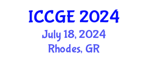 International Conference on Civil and Geological Engineering (ICCGE) July 18, 2024 - Rhodes, Greece