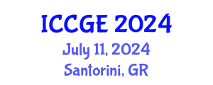 International Conference on Civil and Geological Engineering (ICCGE) July 11, 2024 - Santorini, Greece