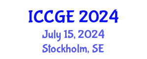 International Conference on Civil and Geological Engineering (ICCGE) July 15, 2024 - Stockholm, Sweden