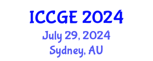 International Conference on Civil and Geological Engineering (ICCGE) July 29, 2024 - Sydney, Australia