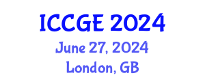 International Conference on Civil and Geological Engineering (ICCGE) June 27, 2024 - London, United Kingdom