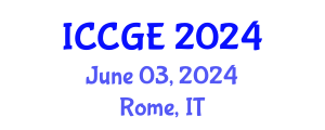 International Conference on Civil and Geological Engineering (ICCGE) June 03, 2024 - Rome, Italy