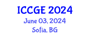 International Conference on Civil and Geological Engineering (ICCGE) June 03, 2024 - Sofia, Bulgaria