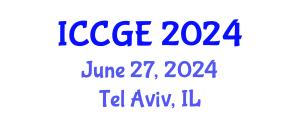 International Conference on Civil and Geological Engineering (ICCGE) June 27, 2024 - Tel Aviv, Israel