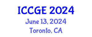 International Conference on Civil and Geological Engineering (ICCGE) June 13, 2024 - Toronto, Canada