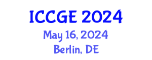 International Conference on Civil and Geological Engineering (ICCGE) May 16, 2024 - Berlin, Germany