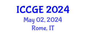 International Conference on Civil and Geological Engineering (ICCGE) May 02, 2024 - Rome, Italy