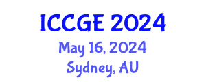 International Conference on Civil and Geological Engineering (ICCGE) May 16, 2024 - Sydney, Australia