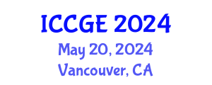 International Conference on Civil and Geological Engineering (ICCGE) May 20, 2024 - Vancouver, Canada