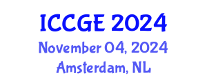 International Conference on Civil and Geological Engineering (ICCGE) November 04, 2024 - Amsterdam, Netherlands