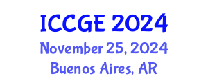International Conference on Civil and Geological Engineering (ICCGE) November 25, 2024 - Buenos Aires, Argentina
