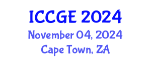 International Conference on Civil and Geological Engineering (ICCGE) November 04, 2024 - Cape Town, South Africa