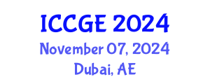 International Conference on Civil and Geological Engineering (ICCGE) November 07, 2024 - Dubai, United Arab Emirates
