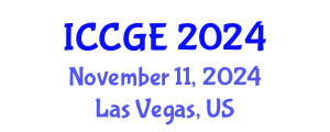International Conference on Civil and Geological Engineering (ICCGE) November 11, 2024 - Las Vegas, United States