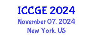 International Conference on Civil and Geological Engineering (ICCGE) November 07, 2024 - New York, United States