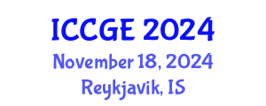International Conference on Civil and Geological Engineering (ICCGE) November 18, 2024 - Reykjavik, Iceland