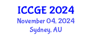 International Conference on Civil and Geological Engineering (ICCGE) November 04, 2024 - Sydney, Australia