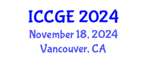 International Conference on Civil and Geological Engineering (ICCGE) November 18, 2024 - Vancouver, Canada