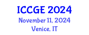 International Conference on Civil and Geological Engineering (ICCGE) November 11, 2024 - Venice, Italy