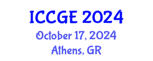 International Conference on Civil and Geological Engineering (ICCGE) October 17, 2024 - Athens, Greece