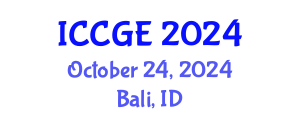 International Conference on Civil and Geological Engineering (ICCGE) October 24, 2024 - Bali, Indonesia