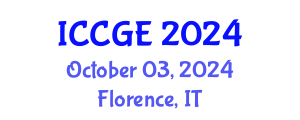 International Conference on Civil and Geological Engineering (ICCGE) October 03, 2024 - Florence, Italy