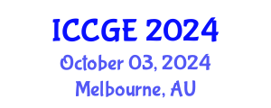 International Conference on Civil and Geological Engineering (ICCGE) October 03, 2024 - Melbourne, Australia