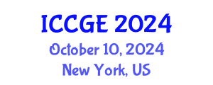 International Conference on Civil and Geological Engineering (ICCGE) October 10, 2024 - New York, United States