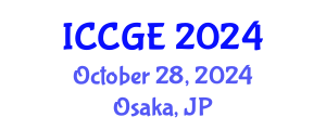 International Conference on Civil and Geological Engineering (ICCGE) October 28, 2024 - Osaka, Japan